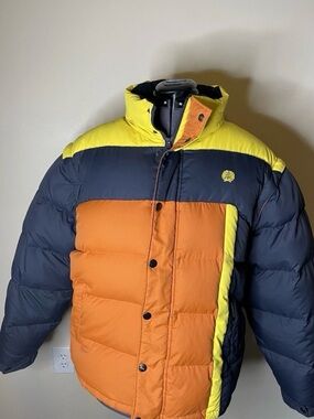 Y2K MEMBERS ONLY Goose Down Puffer Coat Color Blocking Sox XL